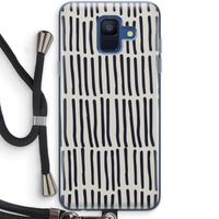 Moroccan stripes: Samsung Galaxy A6 (2018) Transparant Hoesje met koord Moroccan stripes: Samsung Galaxy A6 (2018) Transparant Hoesje met koord