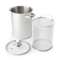 Kitchen Tools Asperge/pastapan rvs ø16cm, hoogte 22cm