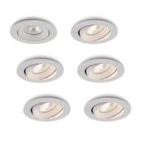 LED-inbouwspot Ozera wit 10W dimbaar IP54 2700K