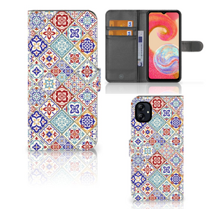 Samsung Galaxy A04e Bookcase Tiles Color