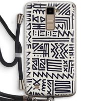 Marrakech print: LG K10 (2016) Transparant Hoesje met koord