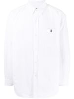 A BATHING APE® chemise à logo brodé - Blanc