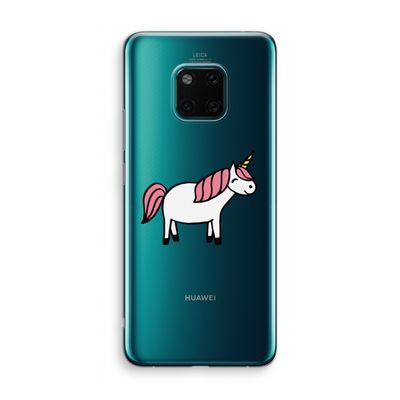 Eenhoorn: Huawei Mate 20 Pro Transparant Hoesje