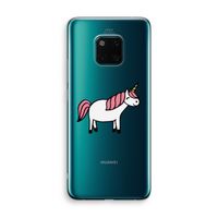 Eenhoorn: Huawei Mate 20 Pro Transparant Hoesje