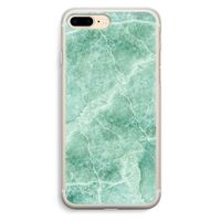 Groen marmer: iPhone 7 Plus Transparant Hoesje Groen marmer: iPhone 7 Plus Transparant Hoesje