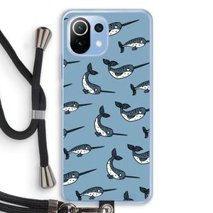 Narwhal: Xiaomi Mi 11 Lite Transparant Hoesje met koord