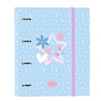 Ringmap BlackFit8 Smile Blauw Roze 27 x 32 x 3.5 cm