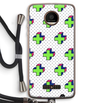 8-bit N°10: Motorola Moto Z Force Transparant Hoesje met koord