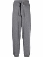 Moncler pantalon de jogging à patch logo - Gris