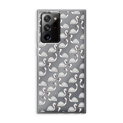 Zwanen: Samsung Galaxy Note 20 Ultra / Note 20 Ultra 5G Transparant Hoesje