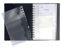 Exacompta Visitekaartenmap Exactive, Ft 20 x 14,5 cm, 120 kaarten, zwart