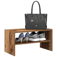 VidaXL Schoenenrek stapelbaar 60x30x30,5 cm oud houtkleurig