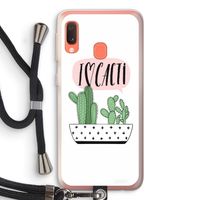 I love cacti: Samsung Galaxy A20e Transparant Hoesje met koord I love cacti: Samsung Galaxy A20e Transparant Hoesje met koord