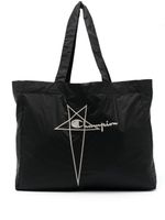 Rick Owens X Champion logo-embroidered tote bag - Noir - thumbnail