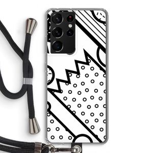Pop Art #4: Samsung Galaxy S21 Ultra Transparant Hoesje met koord