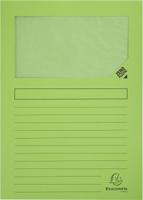 Exacompta L-map met venster Forever, pak van 100 stuks, lichtgroen