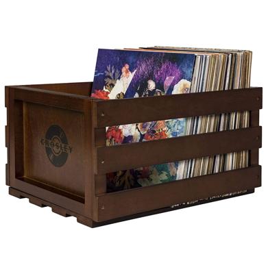 Crosley LP Opberg Krat - Mahogany