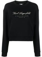 Karl Lagerfeld sweat Hotel Karl à col rond - Noir - thumbnail