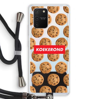 Koekerond: Samsung Galaxy S10 Lite Transparant Hoesje met koord