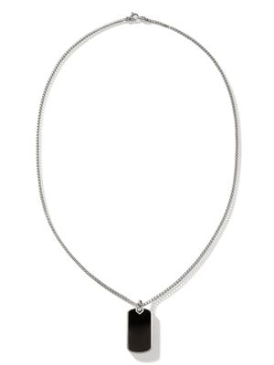 John Hardy collier ID 2 MM à pendentif slogan - Argent