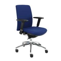 Werkliving Ramblas Comfort Blauw - Extra brede armleuningen - Ergonomisch ontwerp bureaustoel (N)EN 1335