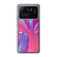 Paarse stroom: Xiaomi Mi 11 Ultra Transparant Hoesje