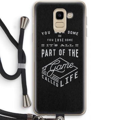 Life: Samsung Galaxy J6 (2018) Transparant Hoesje met koord