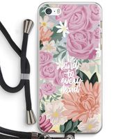 Kindness matters: iPhone 5 / 5S / SE Transparant Hoesje met koord