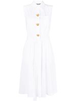 Moschino robe-chemise à design sans manches - Blanc