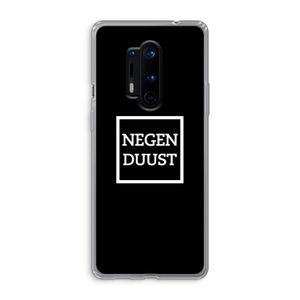Negenduust black: OnePlus 8 Pro Transparant Hoesje