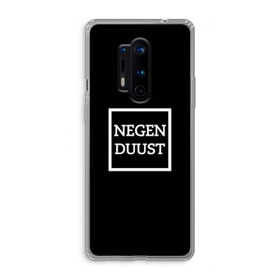 Negenduust black: OnePlus 8 Pro Transparant Hoesje