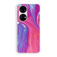 Paarse stroom: Huawei P50 Transparant Hoesje