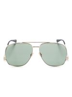 Saint Laurent Eyewear lunettes de soleil SL 653 Leon à monture pilote - Or - thumbnail