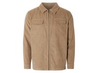 LIVERGY Corduroy heren jas (XL, Beige)