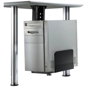 Neomounts CPU-D200BLACK CPU-D200BLACK PC-houder Onder tafel Zwart Belastbaar tot: 30 kg