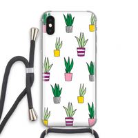 Sanseveria: iPhone XS Transparant Hoesje met koord