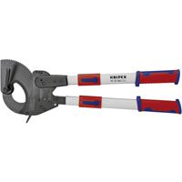 Knipex Knipex-Werk 95 32 060 Ratel-kabelsnijder Geschikt voor (striptechniek) Aluminium- en koperkabel, een- en meerdraads 60 mm 740 mm² - thumbnail