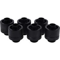 Alphacool eiszapfen 16/10mm compression fitting verbinding (zwart, 6 stuks)