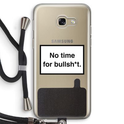 No time: Samsung Galaxy A5 (2017) Transparant Hoesje met koord