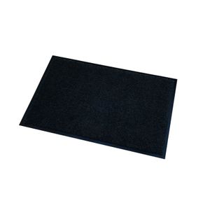 Deurmat/droogloopmat Memphis zwart 60 x 80 cm   -