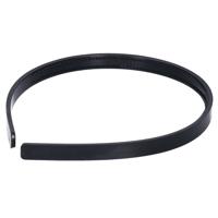 Bellatio Design Haarband - zwart - 1 cm breed - kunststof - meisjes/dames - diadeem - haaraccessoire