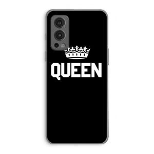 Queen zwart: OnePlus Nord 2 5G Transparant Hoesje