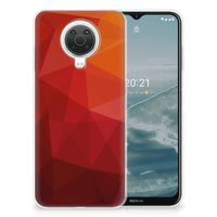 TPU Hoesje voor Nokia G20 | G10 Polygon Red