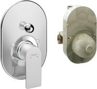 Hansgrohe Rebris E ééngreeps badmengkraan set inbouw, chroom