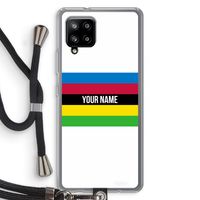 WK Wielrennen: Samsung Galaxy A42 5G Transparant Hoesje met koord
