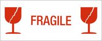 Waarschuwingsetiket fragile 500 stuks
