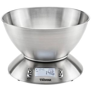 Tristar KW-2436 Keukenweegschaal Digitaal Weegbereik (max.)=5 kg RVS