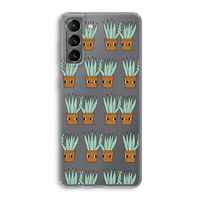 Sansevieria: Samsung Galaxy S21 Transparant Hoesje Sansevieria: Samsung Galaxy S21 Transparant Hoesje