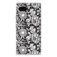 Google Pixel 6A | TPU Case | Black Flowers