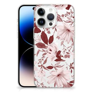 Hoesje maken iPhone 14 Pro Max Watercolor Flowers